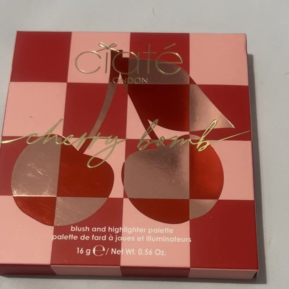 Ciaté London Cherry Bomb Blush Highlighter Palette So Sweet Cherry Fizz Juicy